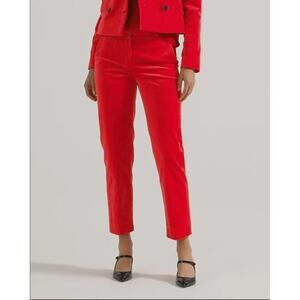 RARE J. Crew Collection Velvet Red/Pink Trouser Pants - 0‎